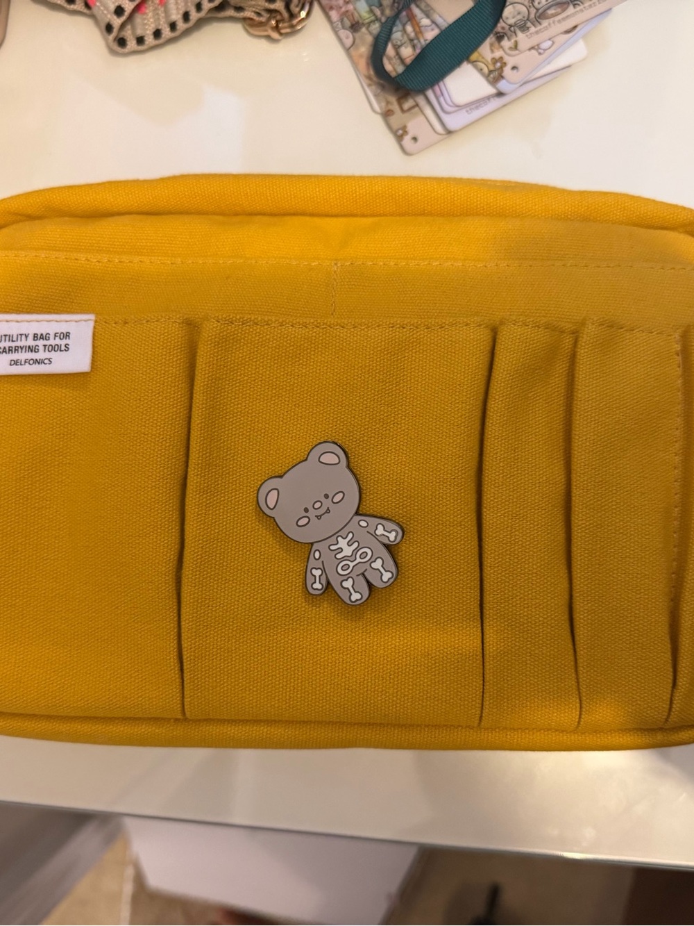 Delfonics yellow pouch